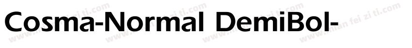 Cosma-Normal DemiBol字体转换